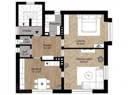 Pronájem bytu, 2+1, 80 m²