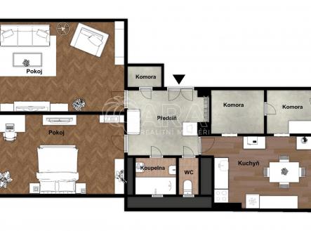 Prodej bytu, 2+1, 102 m²