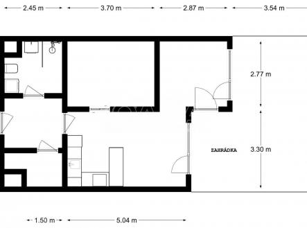 Pronájem bytu, garsoniéra, 52,5 m²