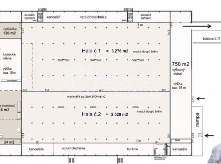 Pronájem výrobní prostory, 6 421 m²