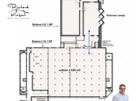 Pronájem skladu, 3 620 m²