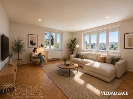 Pronájem reprezentativního bytu ve vile 2+1, 80 m², Praha 4  Hodkovičky