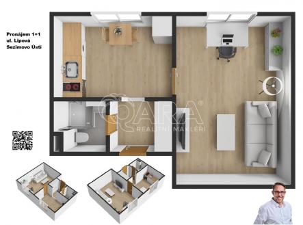 Pronájem bytu, 1+1, 34 m²