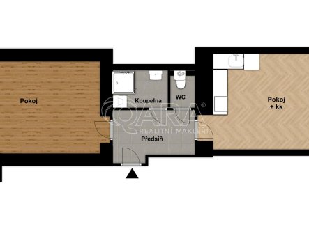 Pronájem bytu, 2+kk, 48,9 m²