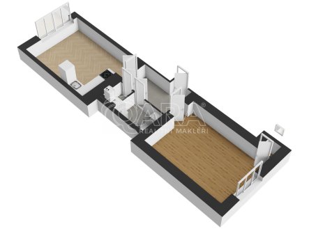 Pronájem bytu, 2+kk, 48,9 m²