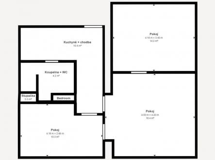 Prodej bytu, 3+1, 59 m²