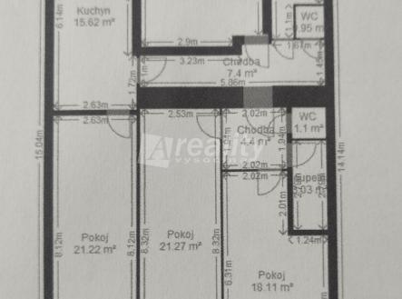 Prodej bytu, 3+1, 95 m²