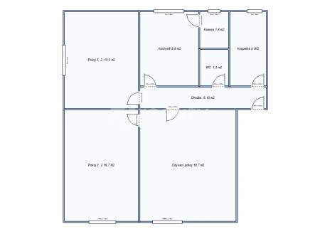 Prodej bytu, 3+1, 75 m²