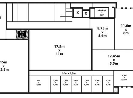 Pronájem - kanceláře, 14 m²