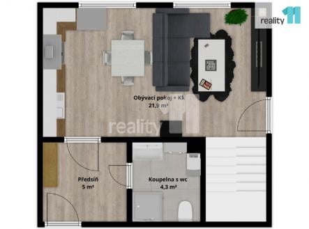 Pronájem bytu, 3+kk, 71 m²