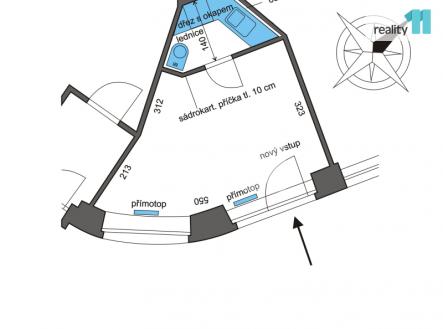 Pronájem - obchodní prostor, 16 m²