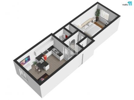 Pronájem bytu, 2+kk, 52 m²