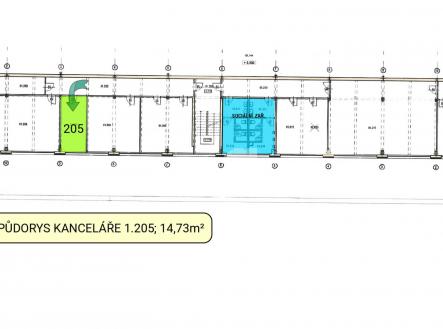 Pronájem kanceláře, 14 m²