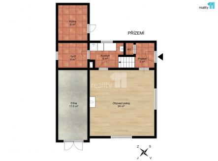 Prodej chaty/rekreačního objektu, 1 463 m²