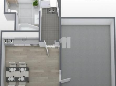 Pronájem bytu, 2+kk, 34 m²