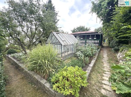 Prodej zahrady 407 m2, chatka, skleník, altánek, Praha - Hrdlořezy