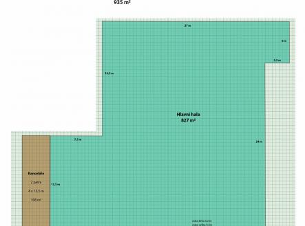Pronájem skladovací prostor, 935 m²