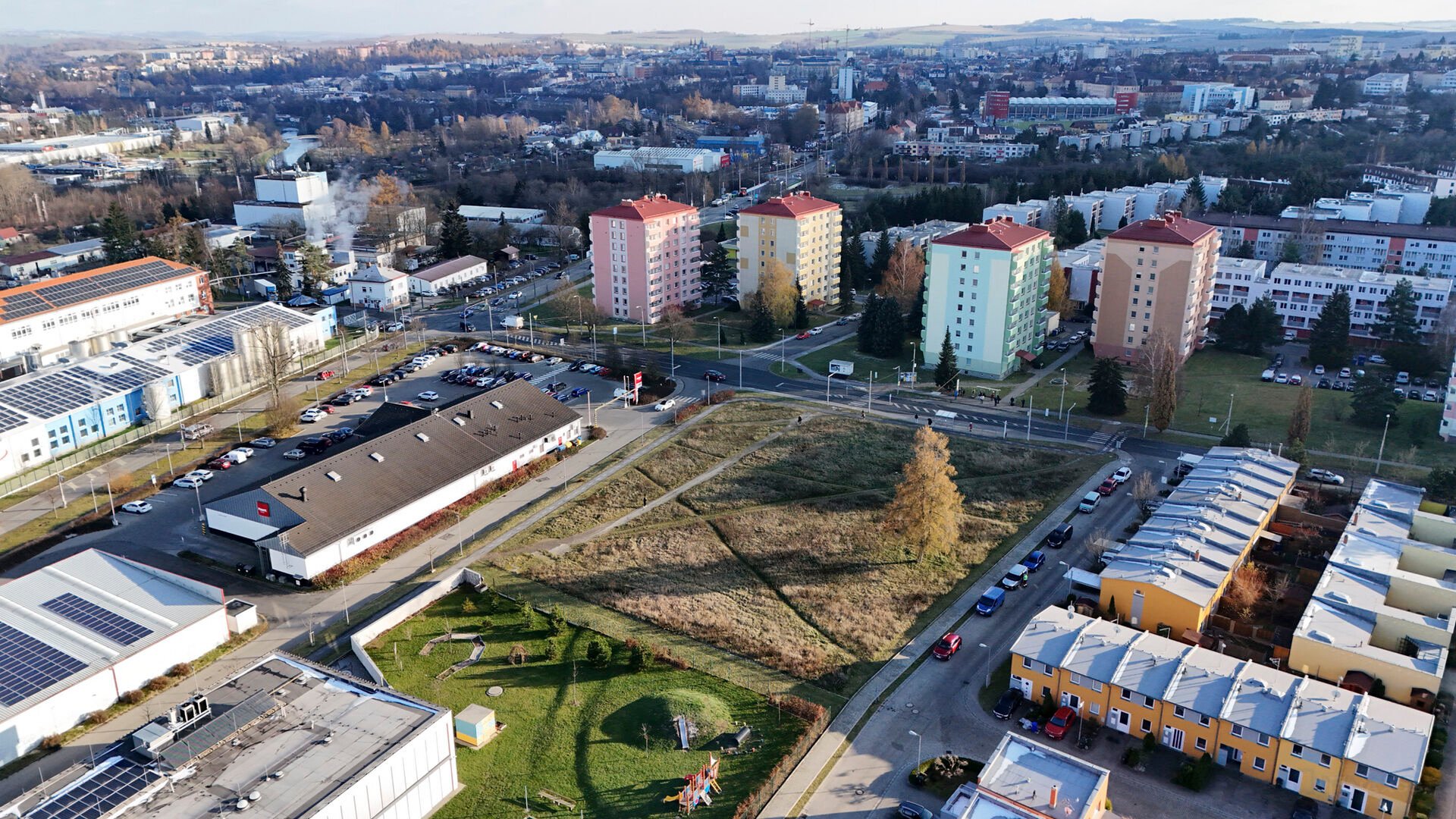 Stavební pozemek 4.555 m2 - Jihlava