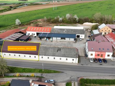Pronájem - skladovací prostor, 220 m²