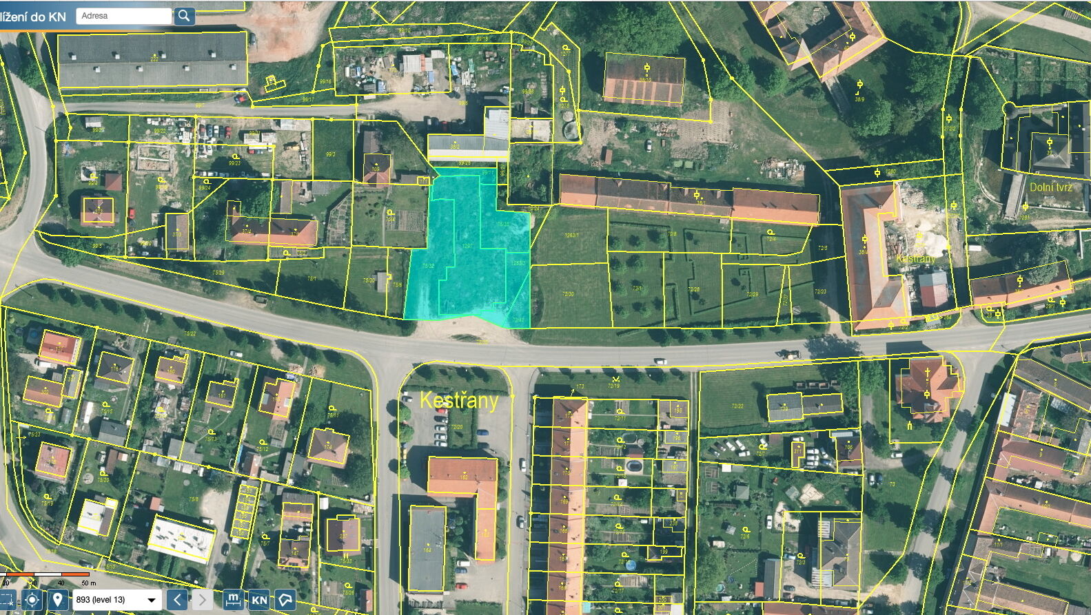 Stavební pozemky - Kestřany, okr. Písek