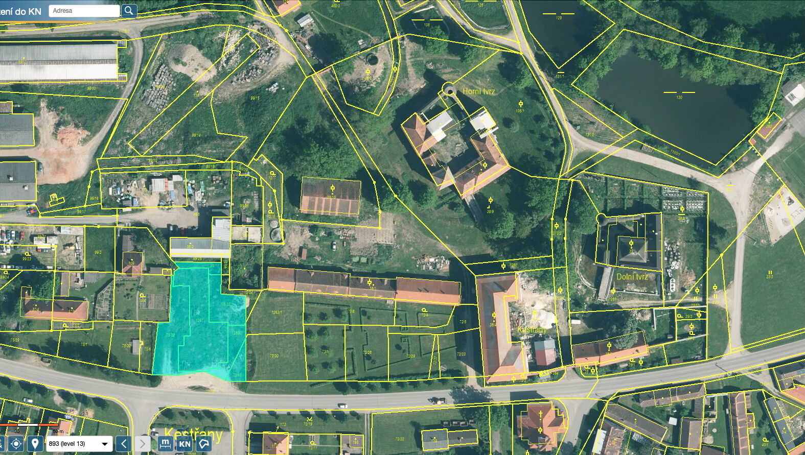 Stavební pozemky - Kestřany, okr. Písek