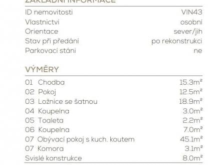 Prodej bytu, 3+kk, 118 m²