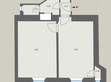 Prodej bytu, 2+kk, 44 m²