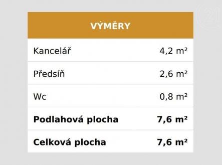 Prodej - kanceláře, 7 m²