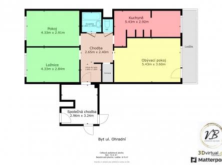 Prodej bytu, 3+1, 76 m²