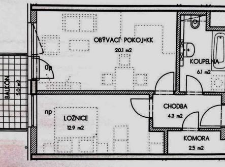 Prodej bytu, 2+kk, 48 m²