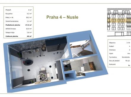 Prodej bytu, 1+kk, 28 m²