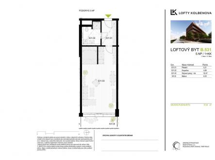 Prodej bytu, 1+kk, 45 m²