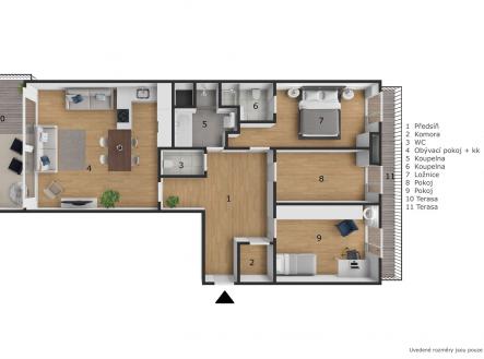 Prodej bytu, 4+kk, 110 m²