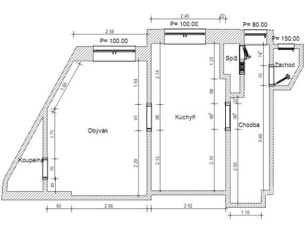 Pronájem bytu, 1+1, 42 m²