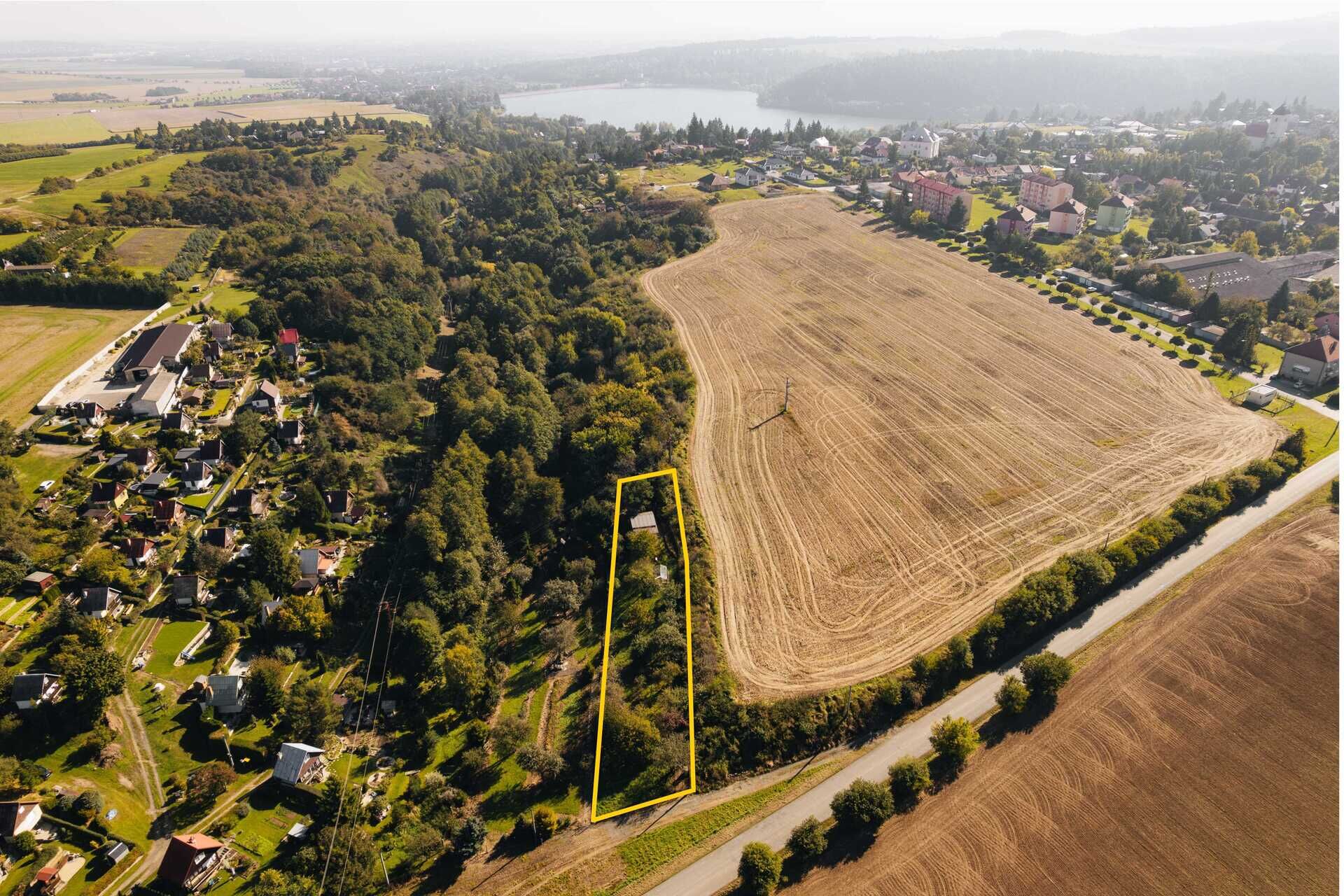 Prodej zahrady s dřevěnou chatou, 1216 m2, Plumlov