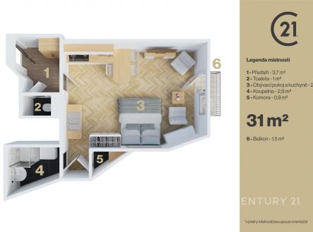 Prodej bytu, 1+kk, 30 m²