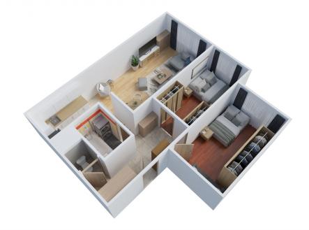 Prodej bytu, 3+kk, 63 m²