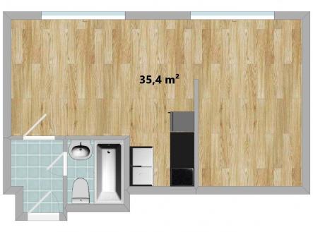 Prodej bytu, 1+kk, 35 m²