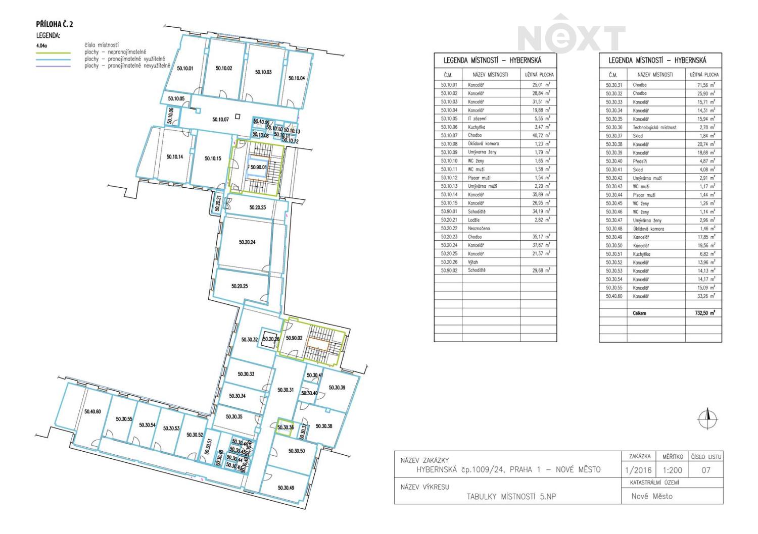 Pronájem komerční Kanceláře, 666㎡
