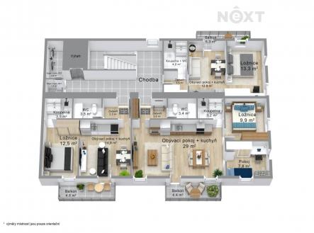 Prodej bytu, 2+kk, 36 m²