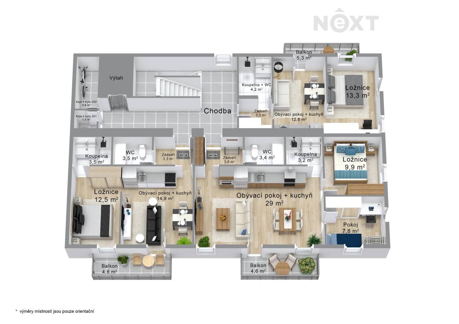 Prodej byt 2+kk, 36㎡