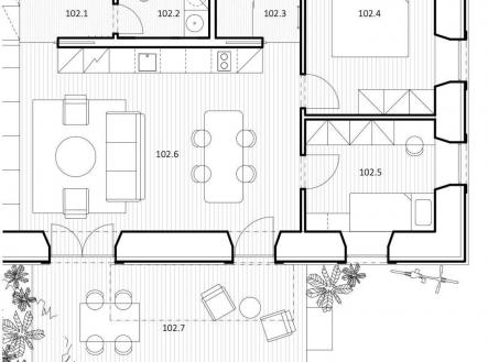 Prodej bytu, 3+kk, 60 m²