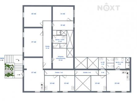 Pronájem komerčního objektu, obchodní centrum, 227 m²