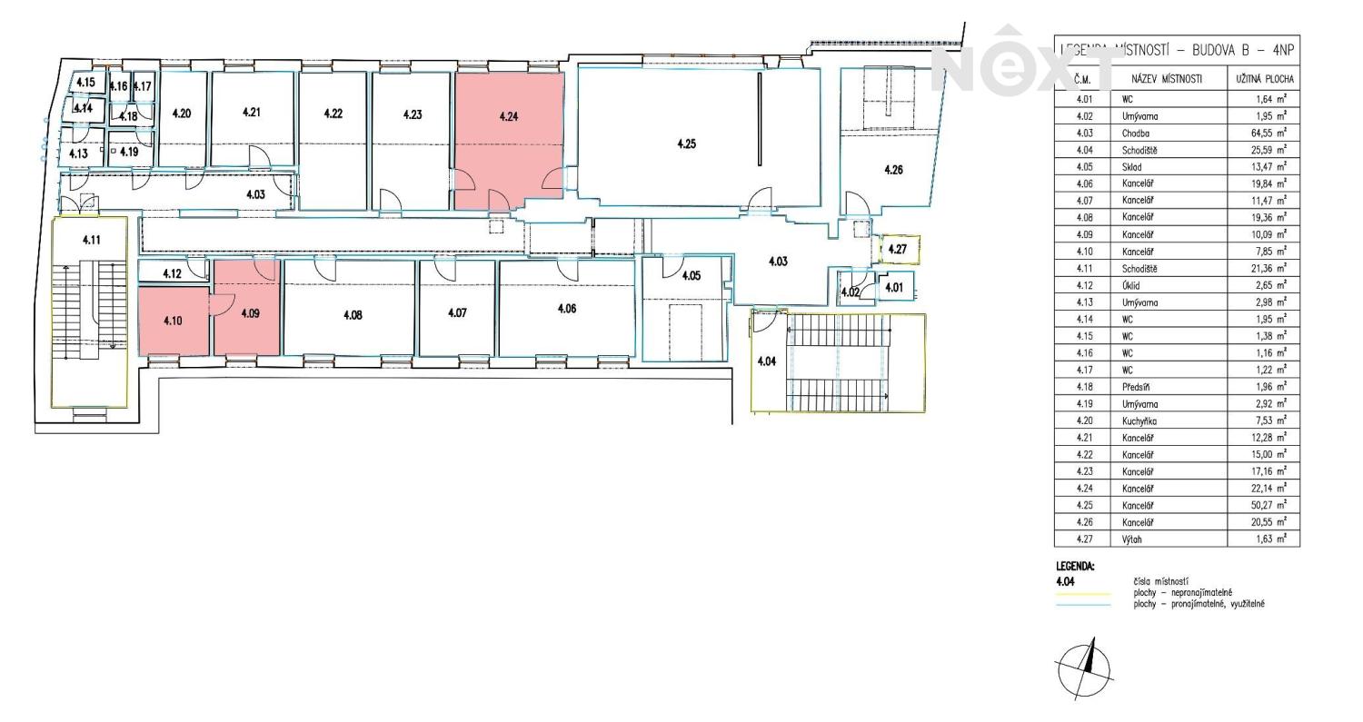 Pronájem komerční Kanceláře, 17㎡