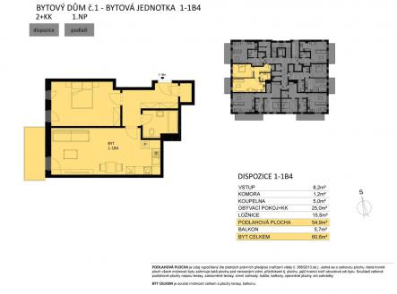 Prodej bytu, 2+kk, 61 m²