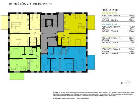 Prodej bytu, 2+kk, 74 m²