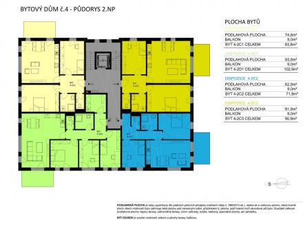 Prodej bytu, 3+kk, 84 m²