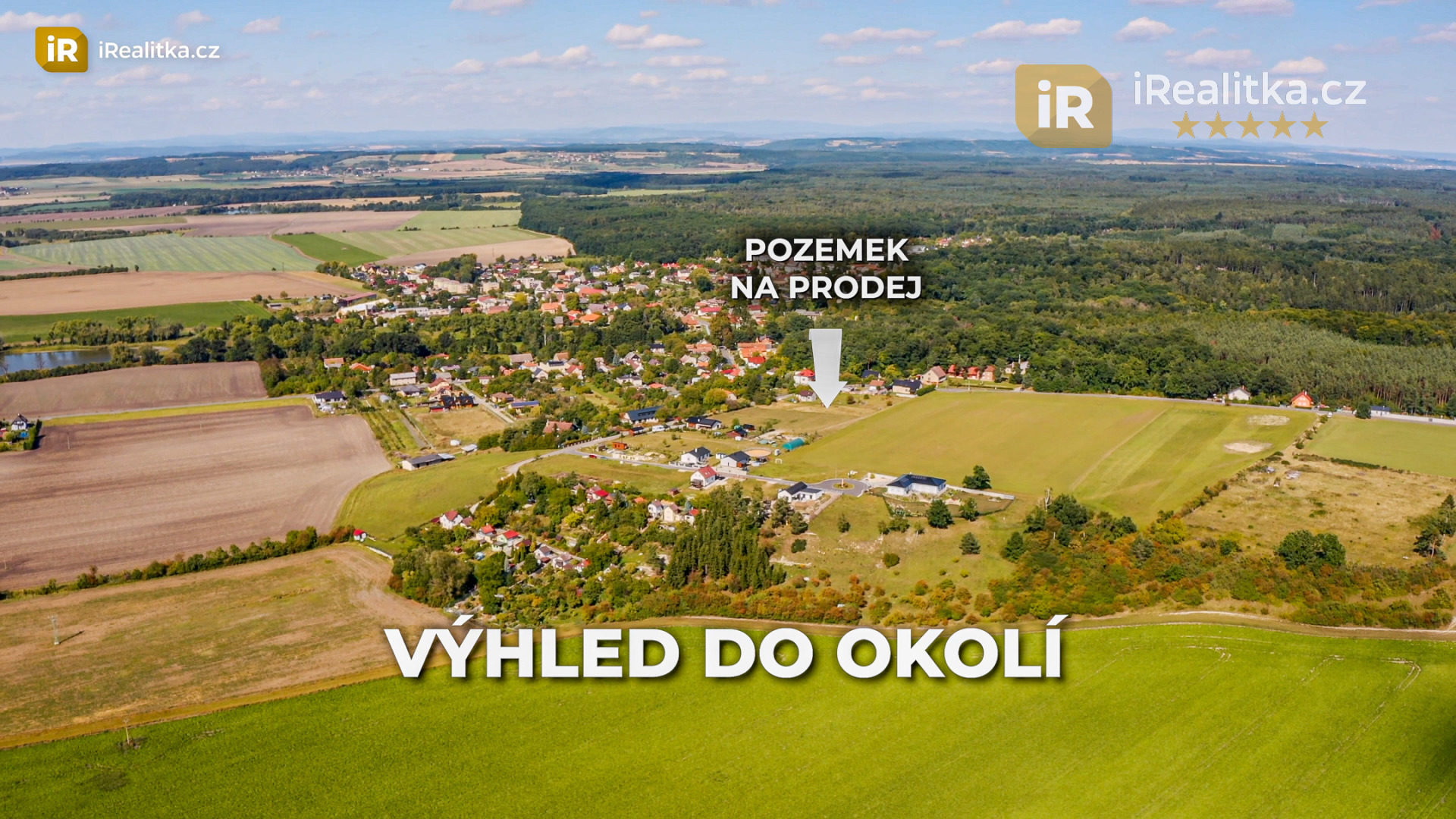Velký stavební pozemek 1.910 m2, Charvatce - Mladá Boleslav