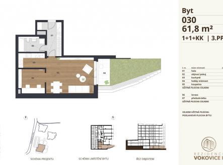 Prodej bytu, 2+kk, 59 m²