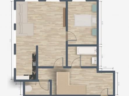 Pronájem bytu, 3+kk, 92 m²